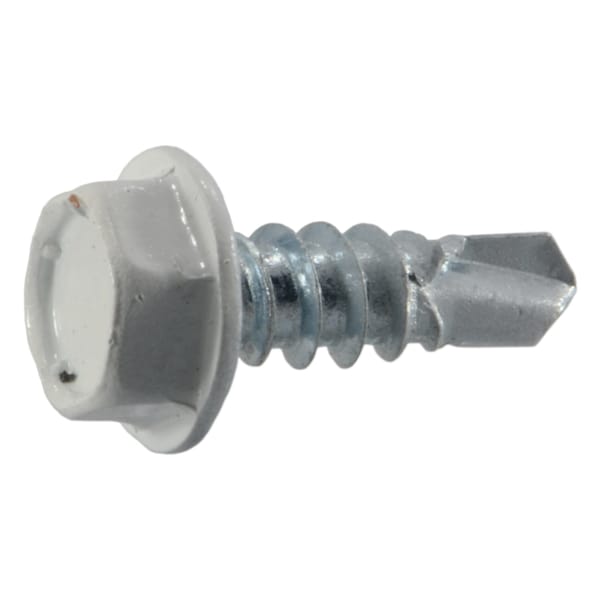 Midwest Fastener 1/2 in, External Hex Drive, Flange Hex Head Sheet Metal Screw, Zinc Plated Steel, 100 PK 54327 - main